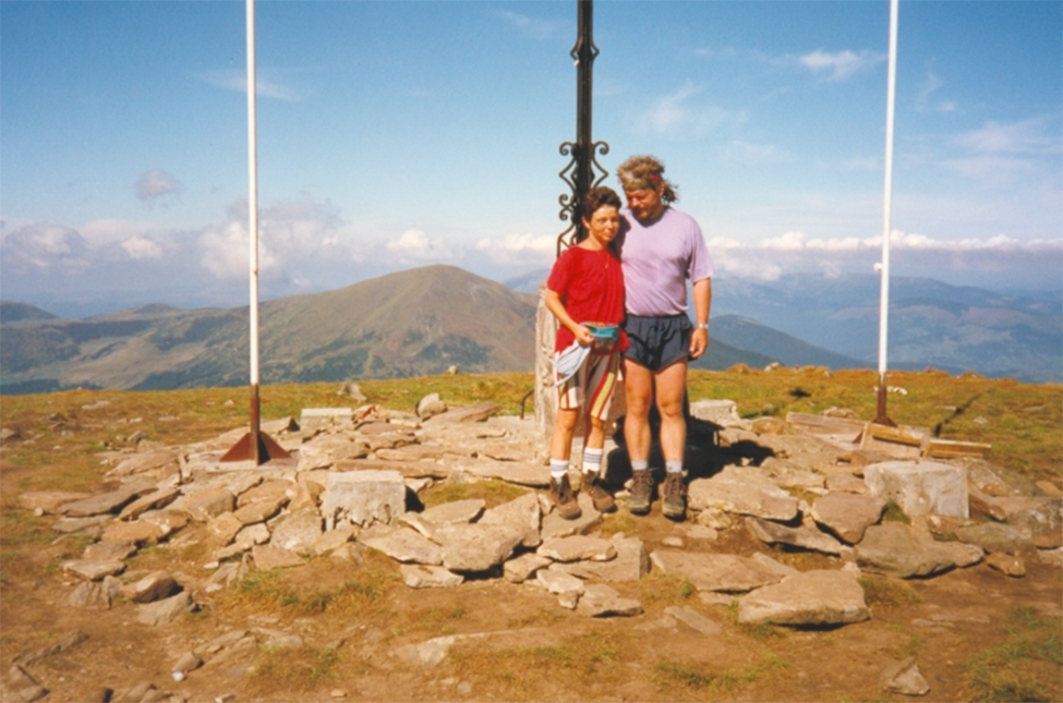 Zakarpatská Ukrajina 1996 - na vrcholu Hoverly